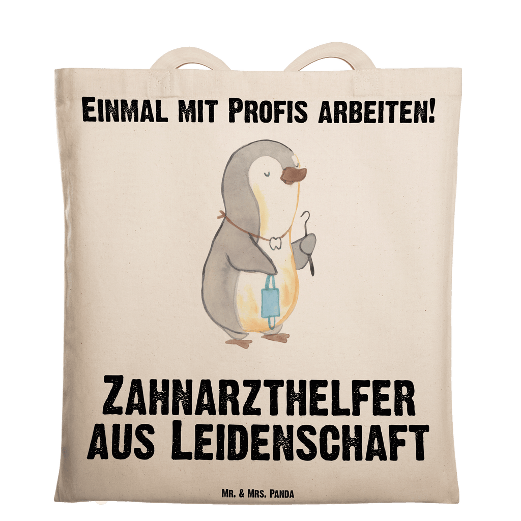 Tragetasche Zahnarzthelfer aus Leidenschaft Beuteltasche, Beutel, Einkaufstasche, Jutebeutel, Stoffbeutel, Tasche, Shopper, Umhängetasche, Strandtasche, Schultertasche, Stofftasche, Tragetasche, Badetasche, Jutetasche, Einkaufstüte, Laptoptasche, Beruf, Ausbildung, Jubiläum, Abschied, Rente, Kollege, Kollegin, Geschenk, Schenken, Arbeitskollege, Mitarbeiter, Firma, Danke, Dankeschön