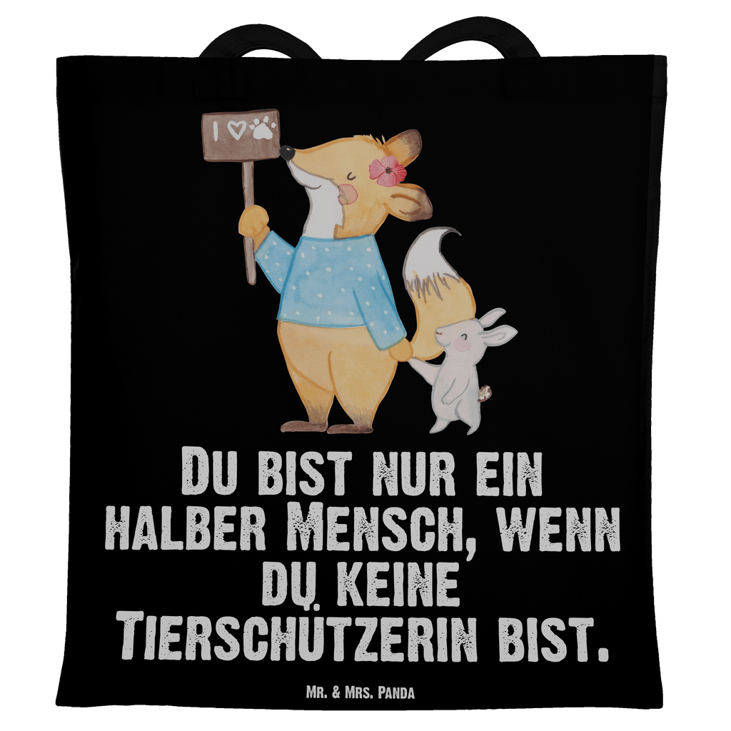 Tragetasche Tierschützerin mit Herz Beuteltasche, Beutel, Einkaufstasche, Jutebeutel, Stoffbeutel, Tasche, Shopper, Umhängetasche, Strandtasche, Schultertasche, Stofftasche, Tragetasche, Badetasche, Jutetasche, Einkaufstüte, Laptoptasche, Beruf, Ausbildung, Jubiläum, Abschied, Rente, Kollege, Kollegin, Geschenk, Schenken, Arbeitskollege, Mitarbeiter, Firma, Danke, Dankeschön