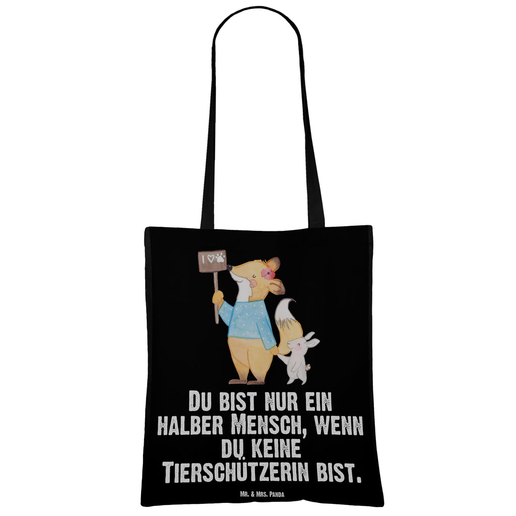 Tragetasche Tierschützerin mit Herz Beuteltasche, Beutel, Einkaufstasche, Jutebeutel, Stoffbeutel, Tasche, Shopper, Umhängetasche, Strandtasche, Schultertasche, Stofftasche, Tragetasche, Badetasche, Jutetasche, Einkaufstüte, Laptoptasche, Beruf, Ausbildung, Jubiläum, Abschied, Rente, Kollege, Kollegin, Geschenk, Schenken, Arbeitskollege, Mitarbeiter, Firma, Danke, Dankeschön