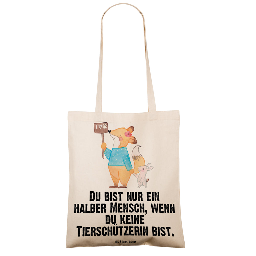 Tragetasche Tierschützerin mit Herz Beuteltasche, Beutel, Einkaufstasche, Jutebeutel, Stoffbeutel, Tasche, Shopper, Umhängetasche, Strandtasche, Schultertasche, Stofftasche, Tragetasche, Badetasche, Jutetasche, Einkaufstüte, Laptoptasche, Beruf, Ausbildung, Jubiläum, Abschied, Rente, Kollege, Kollegin, Geschenk, Schenken, Arbeitskollege, Mitarbeiter, Firma, Danke, Dankeschön