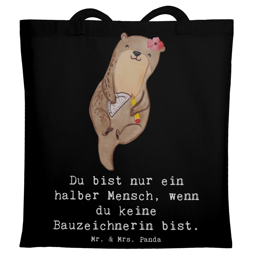 Tragetasche Bauzeichnerin mit Herz Beuteltasche, Beutel, Einkaufstasche, Jutebeutel, Stoffbeutel, Tasche, Shopper, Umhängetasche, Strandtasche, Schultertasche, Stofftasche, Tragetasche, Badetasche, Jutetasche, Einkaufstüte, Laptoptasche, Beruf, Ausbildung, Jubiläum, Abschied, Rente, Kollege, Kollegin, Geschenk, Schenken, Arbeitskollege, Mitarbeiter, Firma, Danke, Dankeschön