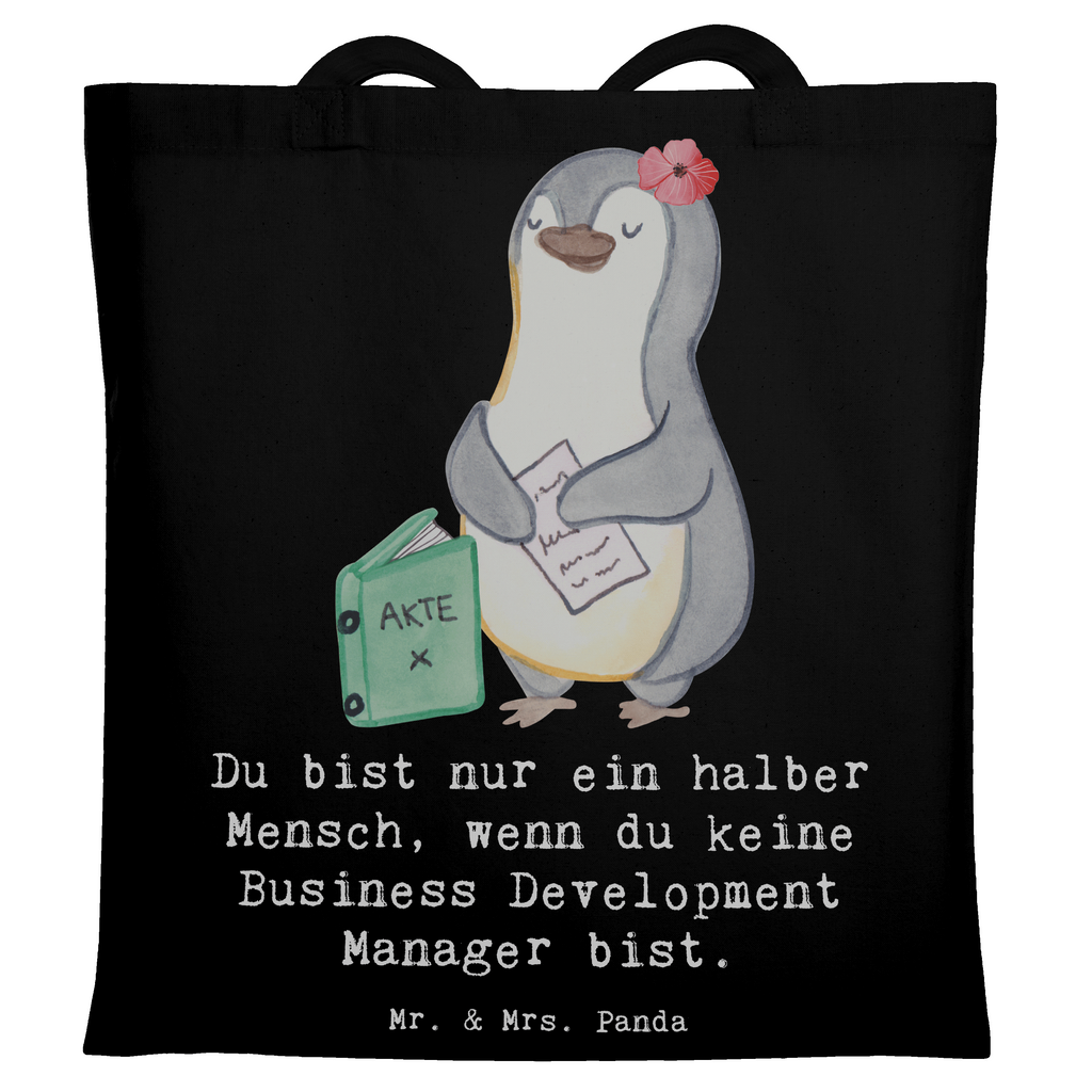 Tragetasche Business Development Manager mit Herz Beuteltasche, Beutel, Einkaufstasche, Jutebeutel, Stoffbeutel, Tasche, Shopper, Umhängetasche, Strandtasche, Schultertasche, Stofftasche, Tragetasche, Badetasche, Jutetasche, Einkaufstüte, Laptoptasche, Beruf, Ausbildung, Jubiläum, Abschied, Rente, Kollege, Kollegin, Geschenk, Schenken, Arbeitskollege, Mitarbeiter, Firma, Danke, Dankeschön