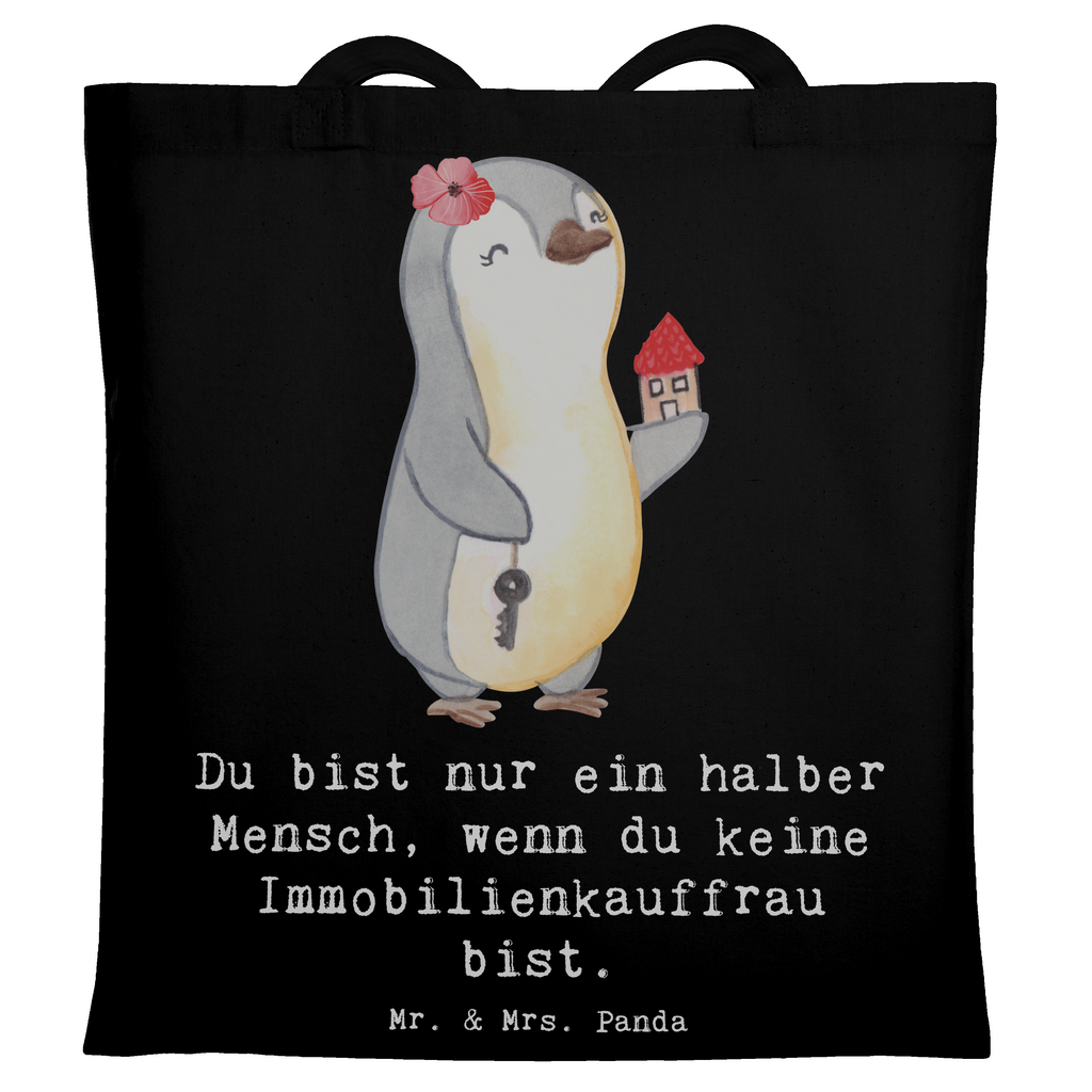 Tragetasche Immobilienkauffrau mit Herz Beuteltasche, Beutel, Einkaufstasche, Jutebeutel, Stoffbeutel, Tasche, Shopper, Umhängetasche, Strandtasche, Schultertasche, Stofftasche, Tragetasche, Badetasche, Jutetasche, Einkaufstüte, Laptoptasche, Beruf, Ausbildung, Jubiläum, Abschied, Rente, Kollege, Kollegin, Geschenk, Schenken, Arbeitskollege, Mitarbeiter, Firma, Danke, Dankeschön, Immobilienmaklerin, Immobilienhändlerin, Immobilienkauffrau, Immobilienbüro