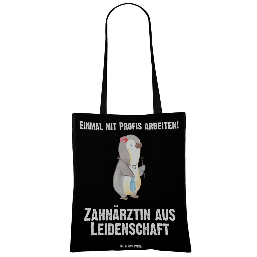 Tragetasche Zahnärztin aus Leidenschaft Beuteltasche, Beutel, Einkaufstasche, Jutebeutel, Stoffbeutel, Tasche, Shopper, Umhängetasche, Strandtasche, Schultertasche, Stofftasche, Tragetasche, Badetasche, Jutetasche, Einkaufstüte, Laptoptasche, Beruf, Ausbildung, Jubiläum, Abschied, Rente, Kollege, Kollegin, Geschenk, Schenken, Arbeitskollege, Mitarbeiter, Firma, Danke, Dankeschön