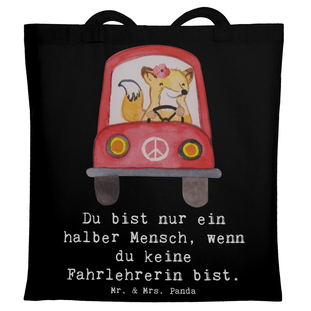 Tragetasche Fahrlehrerin mit Herz Beuteltasche, Beutel, Einkaufstasche, Jutebeutel, Stoffbeutel, Tasche, Shopper, Umhängetasche, Strandtasche, Schultertasche, Stofftasche, Tragetasche, Badetasche, Jutetasche, Einkaufstüte, Laptoptasche, Beruf, Ausbildung, Jubiläum, Abschied, Rente, Kollege, Kollegin, Geschenk, Schenken, Arbeitskollege, Mitarbeiter, Firma, Danke, Dankeschön, Fahrlehrerin, Fahrschule, Fahrschullehrerin