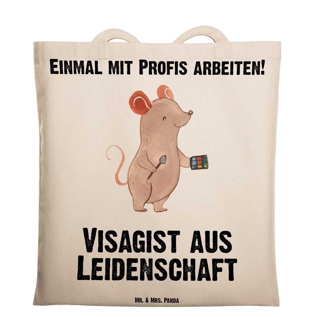 Tragetasche Visagist aus Leidenschaft Beuteltasche, Beutel, Einkaufstasche, Jutebeutel, Stoffbeutel, Tasche, Shopper, Umhängetasche, Strandtasche, Schultertasche, Stofftasche, Tragetasche, Badetasche, Jutetasche, Einkaufstüte, Laptoptasche, Beruf, Ausbildung, Jubiläum, Abschied, Rente, Kollege, Kollegin, Geschenk, Schenken, Arbeitskollege, Mitarbeiter, Firma, Danke, Dankeschön, Kosmetiker, Make Up Artist, Maskenbildner, Visagist, Beauty Salon, Kosmetikstudio, Eröffnung