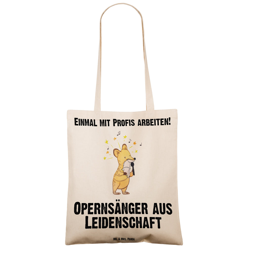 Tragetasche Opernsänger aus Leidenschaft Beuteltasche, Beutel, Einkaufstasche, Jutebeutel, Stoffbeutel, Tasche, Shopper, Umhängetasche, Strandtasche, Schultertasche, Stofftasche, Tragetasche, Badetasche, Jutetasche, Einkaufstüte, Laptoptasche, Beruf, Ausbildung, Jubiläum, Abschied, Rente, Kollege, Kollegin, Geschenk, Schenken, Arbeitskollege, Mitarbeiter, Firma, Danke, Dankeschön