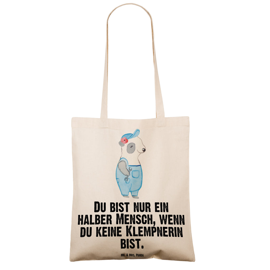 Tragetasche Klempnerin mit Herz Beuteltasche, Beutel, Einkaufstasche, Jutebeutel, Stoffbeutel, Tasche, Shopper, Umhängetasche, Strandtasche, Schultertasche, Stofftasche, Tragetasche, Badetasche, Jutetasche, Einkaufstüte, Laptoptasche, Beruf, Ausbildung, Jubiläum, Abschied, Rente, Kollege, Kollegin, Geschenk, Schenken, Arbeitskollege, Mitarbeiter, Firma, Danke, Dankeschön, Klempnerin, Handwerkerin, Installateurin, Meisterin, Gesellenprüfung, Fachbetrieb, Bauklempnerin, Sanitärinstallationen