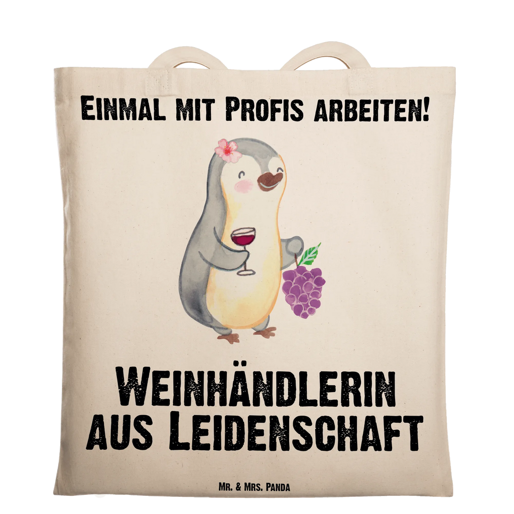 Tragetasche Weinhändlerin aus Leidenschaft Beuteltasche, Beutel, Einkaufstasche, Jutebeutel, Stoffbeutel, Tasche, Shopper, Umhängetasche, Strandtasche, Schultertasche, Stofftasche, Tragetasche, Badetasche, Jutetasche, Einkaufstüte, Laptoptasche, Beruf, Ausbildung, Jubiläum, Abschied, Rente, Kollege, Kollegin, Geschenk, Schenken, Arbeitskollege, Mitarbeiter, Firma, Danke, Dankeschön