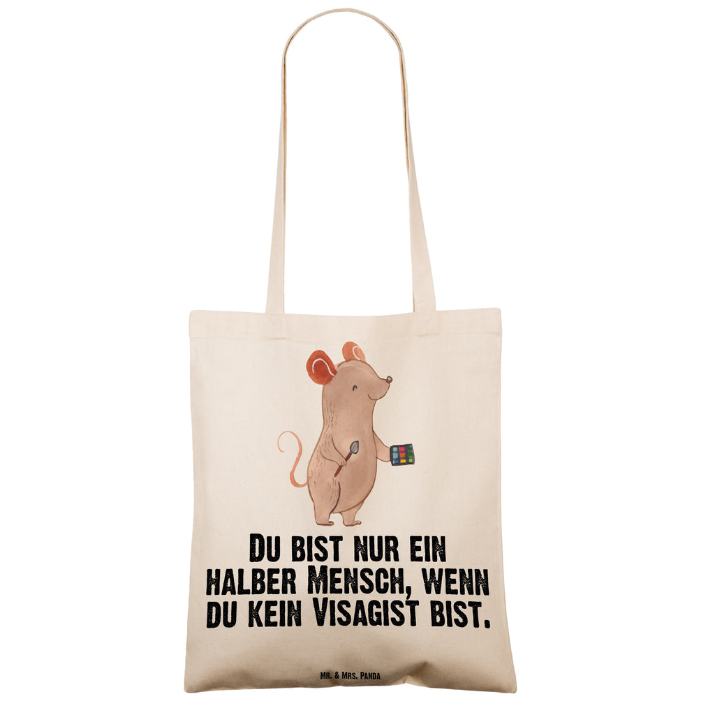 Tragetasche Visagist mit Herz Beuteltasche, Beutel, Einkaufstasche, Jutebeutel, Stoffbeutel, Tasche, Shopper, Umhängetasche, Strandtasche, Schultertasche, Stofftasche, Tragetasche, Badetasche, Jutetasche, Einkaufstüte, Laptoptasche, Beruf, Ausbildung, Jubiläum, Abschied, Rente, Kollege, Kollegin, Geschenk, Schenken, Arbeitskollege, Mitarbeiter, Firma, Danke, Dankeschön, Kosmetiker, Make Up Artist, Maskenbildner, Visagist, Beauty Salon, Kosmetikstudio, Eröffnung