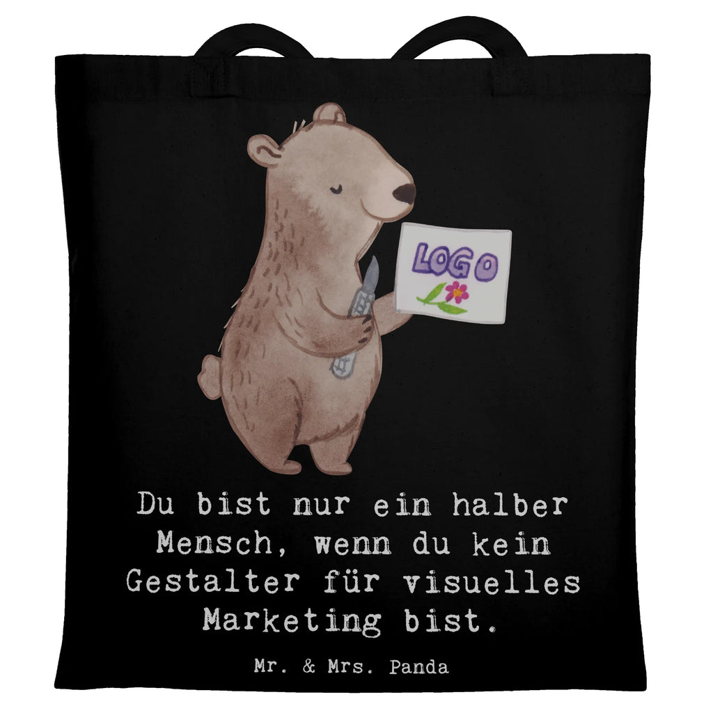 Tragetasche Gestalter für visuelles Marketing Herz Beuteltasche, Beutel, Einkaufstasche, Jutebeutel, Stoffbeutel, Tasche, Shopper, Umhängetasche, Strandtasche, Schultertasche, Stofftasche, Tragetasche, Badetasche, Jutetasche, Einkaufstüte, Laptoptasche, Beruf, Ausbildung, Jubiläum, Abschied, Rente, Kollege, Kollegin, Geschenk, Schenken, Arbeitskollege, Mitarbeiter, Firma, Danke, Dankeschön