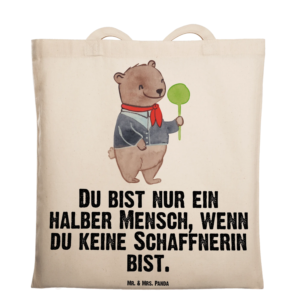 Tragetasche Schaffnerin mit Herz Beuteltasche, Beutel, Einkaufstasche, Jutebeutel, Stoffbeutel, Tasche, Shopper, Umhängetasche, Strandtasche, Schultertasche, Stofftasche, Tragetasche, Badetasche, Jutetasche, Einkaufstüte, Laptoptasche, Beruf, Ausbildung, Jubiläum, Abschied, Rente, Kollege, Kollegin, Geschenk, Schenken, Arbeitskollege, Mitarbeiter, Firma, Danke, Dankeschön