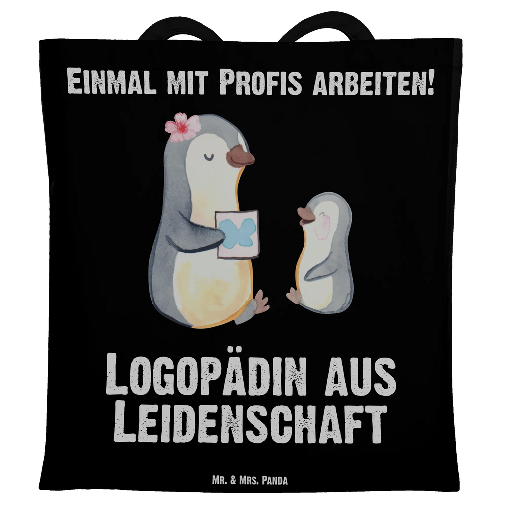 Tragetasche Logopädin aus Leidenschaft Beuteltasche, Beutel, Einkaufstasche, Jutebeutel, Stoffbeutel, Tasche, Shopper, Umhängetasche, Strandtasche, Schultertasche, Stofftasche, Tragetasche, Badetasche, Jutetasche, Einkaufstüte, Laptoptasche, Beruf, Ausbildung, Jubiläum, Abschied, Rente, Kollege, Kollegin, Geschenk, Schenken, Arbeitskollege, Mitarbeiter, Firma, Danke, Dankeschön, Logopädin, Logopädie, Studium