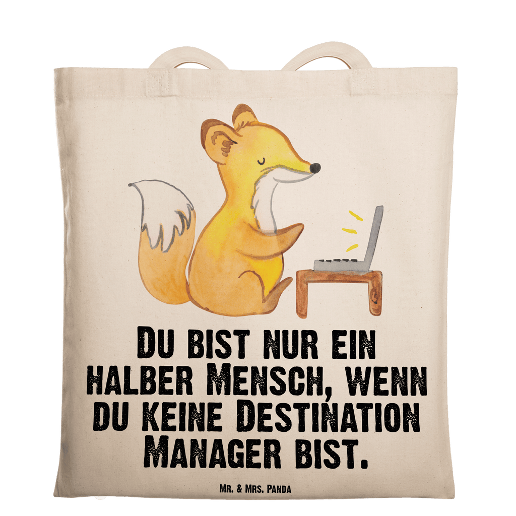 Tragetasche Destination Manager mit Herz Beuteltasche, Beutel, Einkaufstasche, Jutebeutel, Stoffbeutel, Tasche, Shopper, Umhängetasche, Strandtasche, Schultertasche, Stofftasche, Tragetasche, Badetasche, Jutetasche, Einkaufstüte, Laptoptasche, Beruf, Ausbildung, Jubiläum, Abschied, Rente, Kollege, Kollegin, Geschenk, Schenken, Arbeitskollege, Mitarbeiter, Firma, Danke, Dankeschön