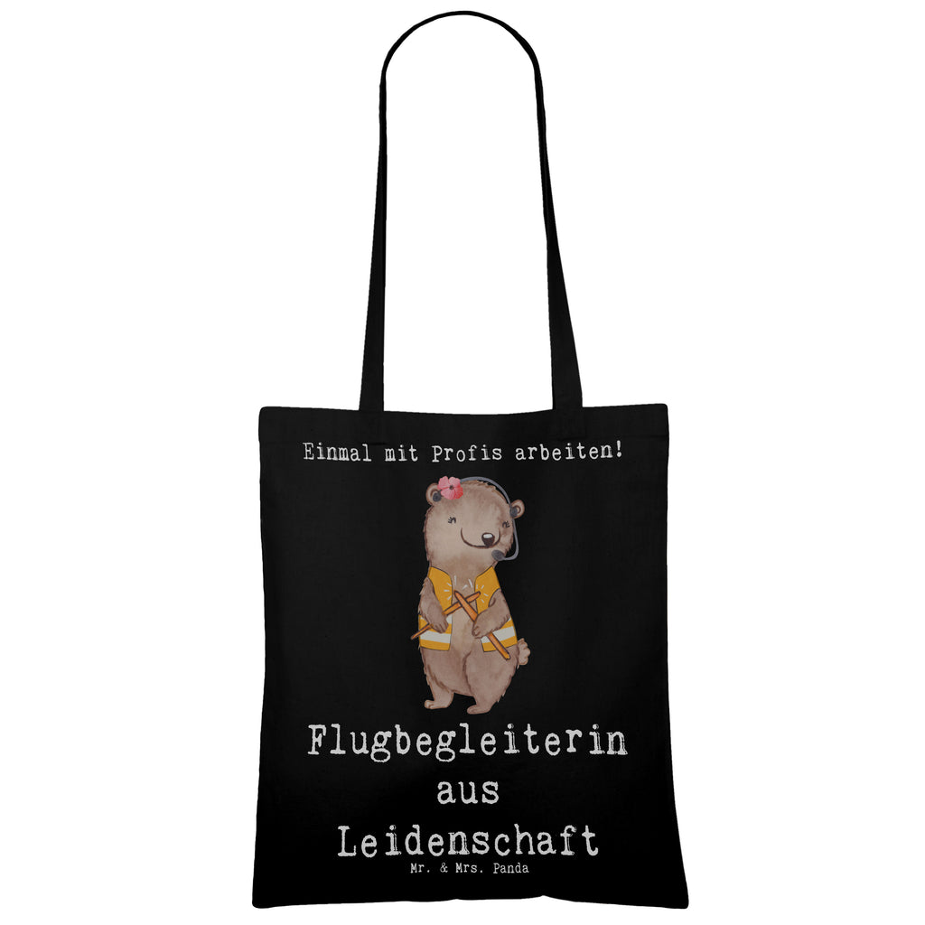 Tragetasche Flugbegleiterin aus Leidenschaft Beuteltasche, Beutel, Einkaufstasche, Jutebeutel, Stoffbeutel, Tasche, Shopper, Umhängetasche, Strandtasche, Schultertasche, Stofftasche, Tragetasche, Badetasche, Jutetasche, Einkaufstüte, Laptoptasche, Beruf, Ausbildung, Jubiläum, Abschied, Rente, Kollege, Kollegin, Geschenk, Schenken, Arbeitskollege, Mitarbeiter, Firma, Danke, Dankeschön, Flugbegleiterin, Stewardess, Flugstewardess, Flight-Attendant