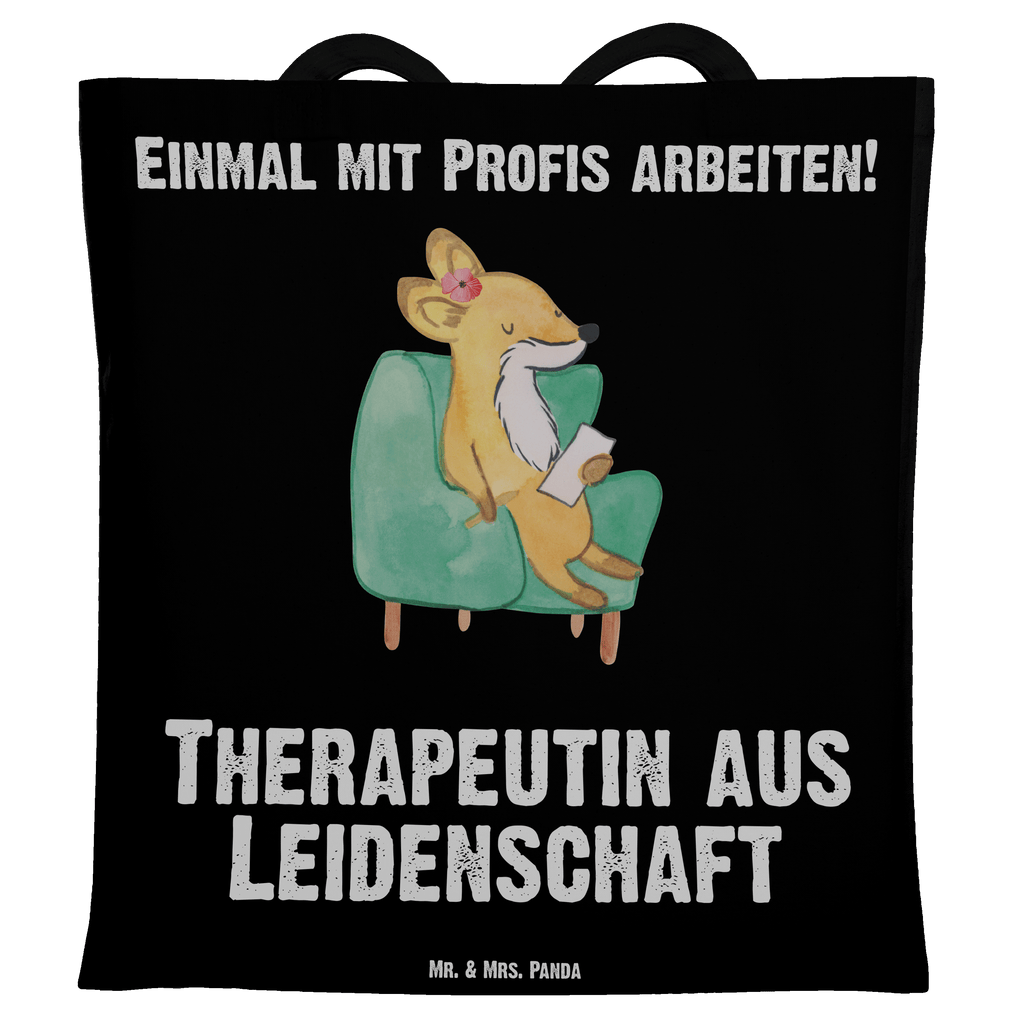 Tragetasche Therapeutin aus Leidenschaft Beuteltasche, Beutel, Einkaufstasche, Jutebeutel, Stoffbeutel, Tasche, Shopper, Umhängetasche, Strandtasche, Schultertasche, Stofftasche, Tragetasche, Badetasche, Jutetasche, Einkaufstüte, Laptoptasche, Beruf, Ausbildung, Jubiläum, Abschied, Rente, Kollege, Kollegin, Geschenk, Schenken, Arbeitskollege, Mitarbeiter, Firma, Danke, Dankeschön