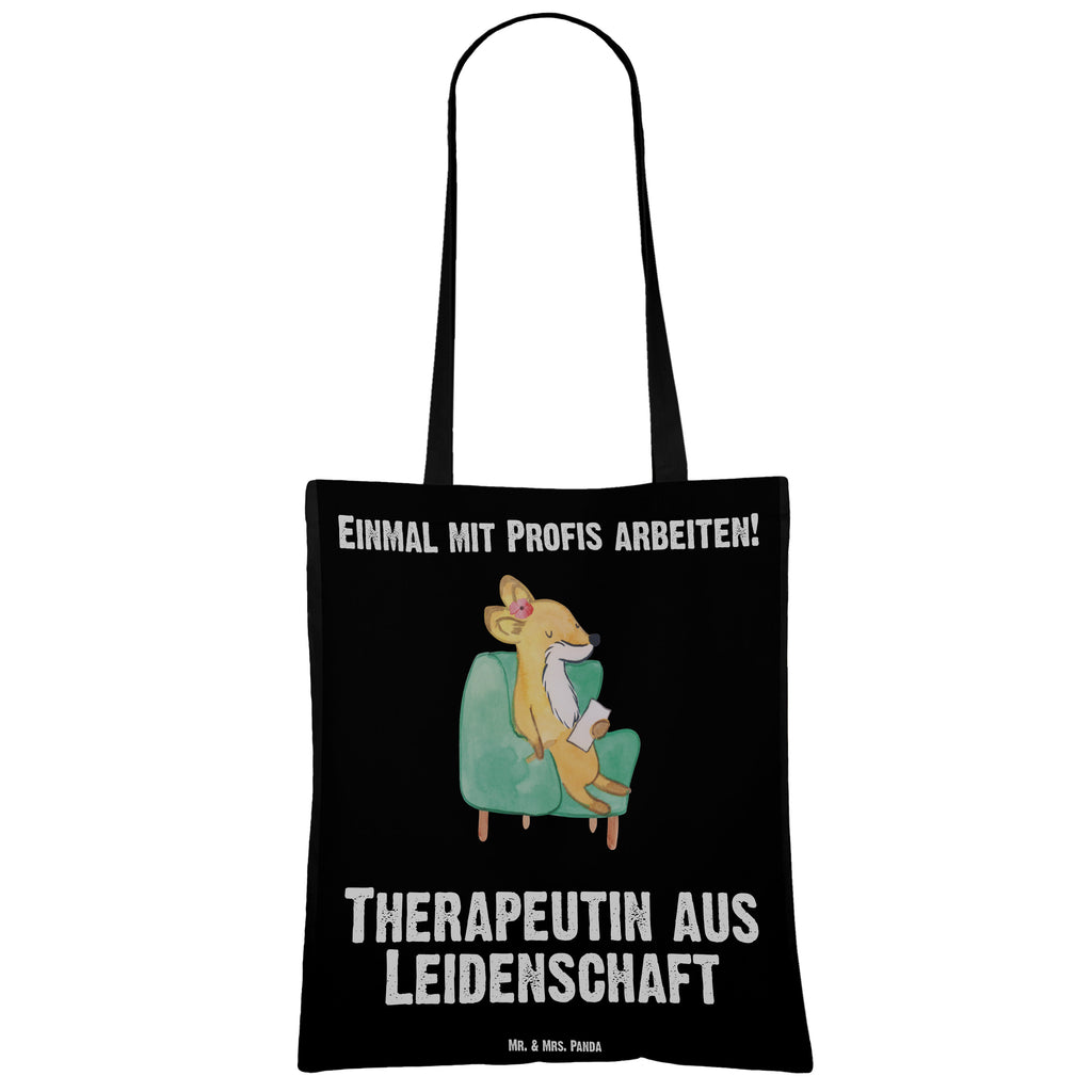 Tragetasche Therapeutin aus Leidenschaft Beuteltasche, Beutel, Einkaufstasche, Jutebeutel, Stoffbeutel, Tasche, Shopper, Umhängetasche, Strandtasche, Schultertasche, Stofftasche, Tragetasche, Badetasche, Jutetasche, Einkaufstüte, Laptoptasche, Beruf, Ausbildung, Jubiläum, Abschied, Rente, Kollege, Kollegin, Geschenk, Schenken, Arbeitskollege, Mitarbeiter, Firma, Danke, Dankeschön