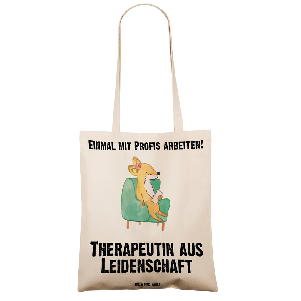 Tragetasche Therapeutin aus Leidenschaft Beuteltasche, Beutel, Einkaufstasche, Jutebeutel, Stoffbeutel, Tasche, Shopper, Umhängetasche, Strandtasche, Schultertasche, Stofftasche, Tragetasche, Badetasche, Jutetasche, Einkaufstüte, Laptoptasche, Beruf, Ausbildung, Jubiläum, Abschied, Rente, Kollege, Kollegin, Geschenk, Schenken, Arbeitskollege, Mitarbeiter, Firma, Danke, Dankeschön