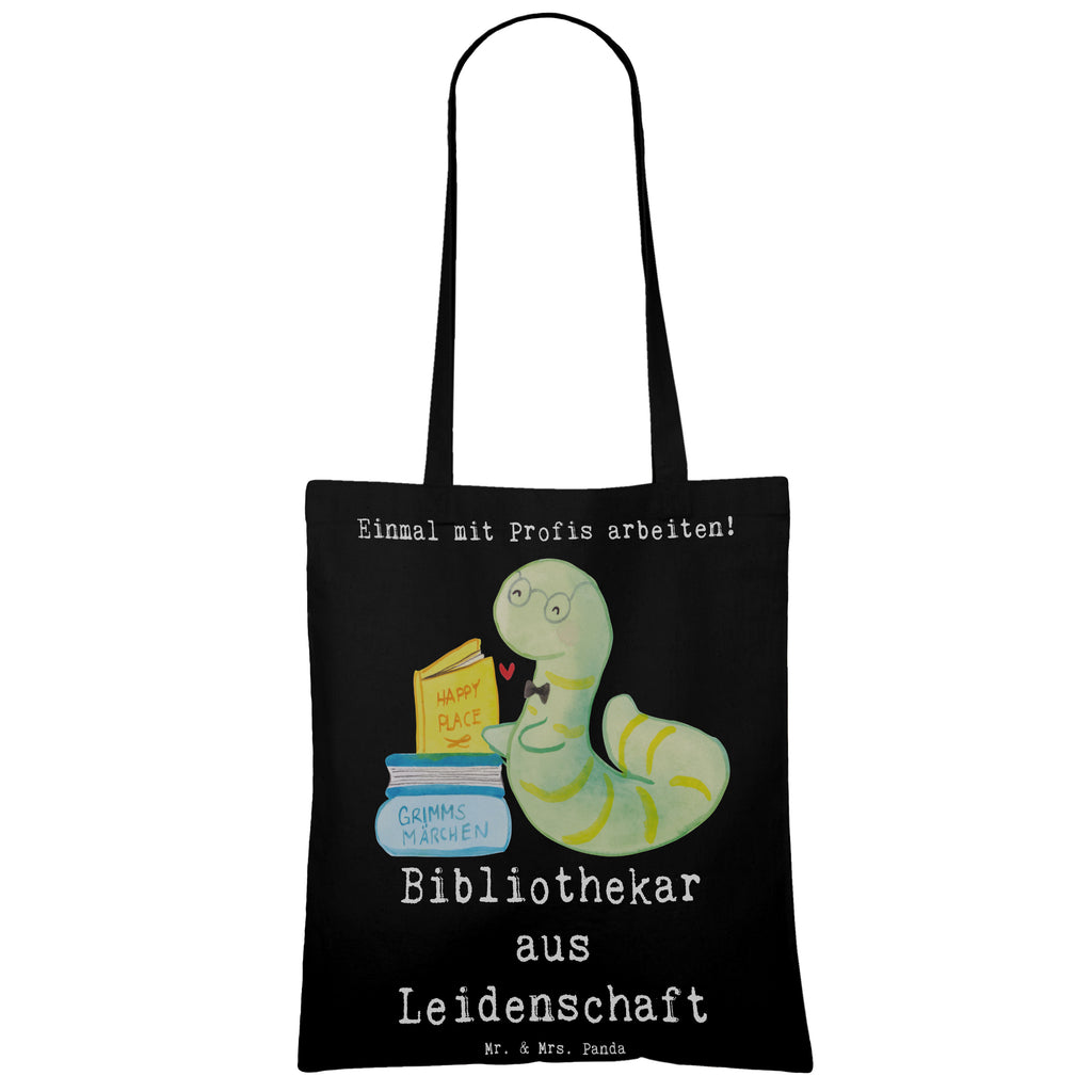 Tragetasche Bibliothekar aus Leidenschaft Beuteltasche, Beutel, Einkaufstasche, Jutebeutel, Stoffbeutel, Tasche, Shopper, Umhängetasche, Strandtasche, Schultertasche, Stofftasche, Tragetasche, Badetasche, Jutetasche, Einkaufstüte, Laptoptasche, Beruf, Ausbildung, Jubiläum, Abschied, Rente, Kollege, Kollegin, Geschenk, Schenken, Arbeitskollege, Mitarbeiter, Firma, Danke, Dankeschön, Bibliothekar, Buchhandlung, Bibliothek, Bücherwurm, Leseratte, Bücherliebe