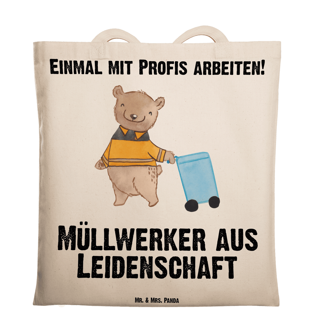 Tragetasche Müllwerker aus Leidenschaft Beuteltasche, Beutel, Einkaufstasche, Jutebeutel, Stoffbeutel, Tasche, Shopper, Umhängetasche, Strandtasche, Schultertasche, Stofftasche, Tragetasche, Badetasche, Jutetasche, Einkaufstüte, Laptoptasche, Beruf, Ausbildung, Jubiläum, Abschied, Rente, Kollege, Kollegin, Geschenk, Schenken, Arbeitskollege, Mitarbeiter, Firma, Danke, Dankeschön, Müllwerker, Fachkraft Kreislauf- und Abfallwirtschaft, Müllentsorger, Kehrichtmann, Müllmann, Müllfahrer