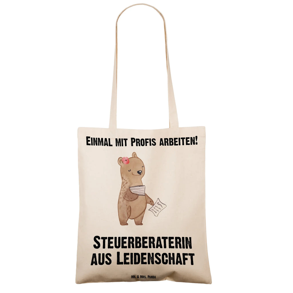 Tragetasche Steuerberaterin aus Leidenschaft Beuteltasche, Beutel, Einkaufstasche, Jutebeutel, Stoffbeutel, Tasche, Shopper, Umhängetasche, Strandtasche, Schultertasche, Stofftasche, Tragetasche, Badetasche, Jutetasche, Einkaufstüte, Laptoptasche, Beruf, Ausbildung, Jubiläum, Abschied, Rente, Kollege, Kollegin, Geschenk, Schenken, Arbeitskollege, Mitarbeiter, Firma, Danke, Dankeschön