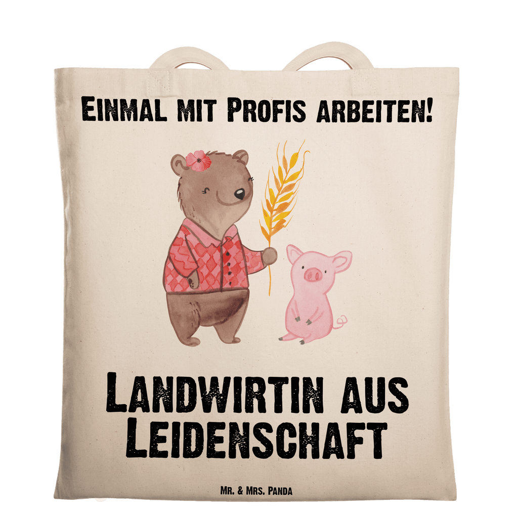 Tragetasche Landwirtin aus Leidenschaft Beuteltasche, Beutel, Einkaufstasche, Jutebeutel, Stoffbeutel, Tasche, Shopper, Umhängetasche, Strandtasche, Schultertasche, Stofftasche, Tragetasche, Badetasche, Jutetasche, Einkaufstüte, Laptoptasche, Beruf, Ausbildung, Jubiläum, Abschied, Rente, Kollege, Kollegin, Geschenk, Schenken, Arbeitskollege, Mitarbeiter, Firma, Danke, Dankeschön, Landwirtin, Bäuerin, Tierwirtin, Agronomin, Farmerin, Bauernhof