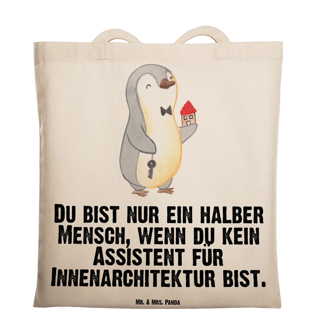 Tragetasche Assistent für Innenarchitektur mit Herz Beuteltasche, Beutel, Einkaufstasche, Jutebeutel, Stoffbeutel, Tasche, Shopper, Umhängetasche, Strandtasche, Schultertasche, Stofftasche, Tragetasche, Badetasche, Jutetasche, Einkaufstüte, Laptoptasche, Beruf, Ausbildung, Jubiläum, Abschied, Rente, Kollege, Kollegin, Geschenk, Schenken, Arbeitskollege, Mitarbeiter, Firma, Danke, Dankeschön