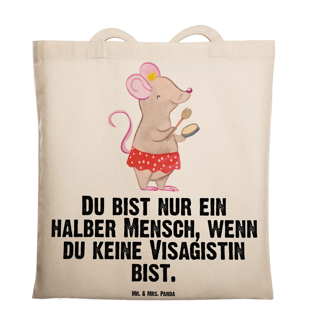 Tragetasche Visagistin mit Herz Beuteltasche, Beutel, Einkaufstasche, Jutebeutel, Stoffbeutel, Tasche, Shopper, Umhängetasche, Strandtasche, Schultertasche, Stofftasche, Tragetasche, Badetasche, Jutetasche, Einkaufstüte, Laptoptasche, Beruf, Ausbildung, Jubiläum, Abschied, Rente, Kollege, Kollegin, Geschenk, Schenken, Arbeitskollege, Mitarbeiter, Firma, Danke, Dankeschön, Kosmetikerin, Make Up Artist, Maskenbildnerin, Visagistin, Beauty Salon, Kosmetikstudio, Eröffnung