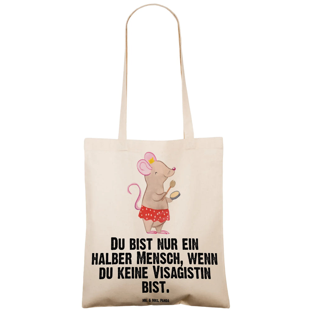 Tragetasche Visagistin mit Herz Beuteltasche, Beutel, Einkaufstasche, Jutebeutel, Stoffbeutel, Tasche, Shopper, Umhängetasche, Strandtasche, Schultertasche, Stofftasche, Tragetasche, Badetasche, Jutetasche, Einkaufstüte, Laptoptasche, Beruf, Ausbildung, Jubiläum, Abschied, Rente, Kollege, Kollegin, Geschenk, Schenken, Arbeitskollege, Mitarbeiter, Firma, Danke, Dankeschön, Kosmetikerin, Make Up Artist, Maskenbildnerin, Visagistin, Beauty Salon, Kosmetikstudio, Eröffnung