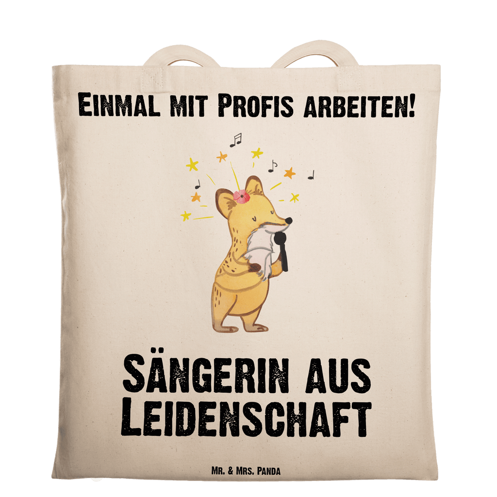 Tragetasche Sängerin aus Leidenschaft Beuteltasche, Beutel, Einkaufstasche, Jutebeutel, Stoffbeutel, Tasche, Shopper, Umhängetasche, Strandtasche, Schultertasche, Stofftasche, Tragetasche, Badetasche, Jutetasche, Einkaufstüte, Laptoptasche, Beruf, Ausbildung, Jubiläum, Abschied, Rente, Kollege, Kollegin, Geschenk, Schenken, Arbeitskollege, Mitarbeiter, Firma, Danke, Dankeschön