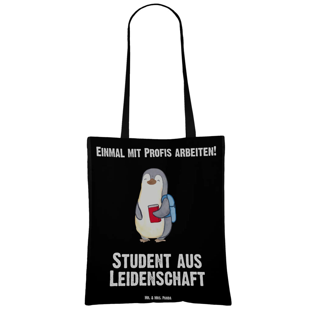 Tragetasche Student aus Leidenschaft Beuteltasche, Beutel, Einkaufstasche, Jutebeutel, Stoffbeutel, Tasche, Shopper, Umhängetasche, Strandtasche, Schultertasche, Stofftasche, Tragetasche, Badetasche, Jutetasche, Einkaufstüte, Laptoptasche, Beruf, Ausbildung, Jubiläum, Abschied, Rente, Kollege, Kollegin, Geschenk, Schenken, Arbeitskollege, Mitarbeiter, Firma, Danke, Dankeschön