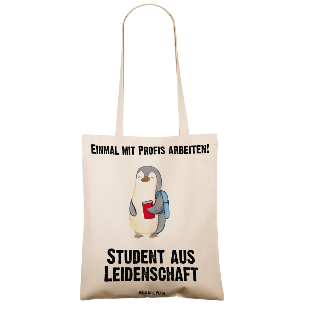 Tragetasche Student aus Leidenschaft Beuteltasche, Beutel, Einkaufstasche, Jutebeutel, Stoffbeutel, Tasche, Shopper, Umhängetasche, Strandtasche, Schultertasche, Stofftasche, Tragetasche, Badetasche, Jutetasche, Einkaufstüte, Laptoptasche, Beruf, Ausbildung, Jubiläum, Abschied, Rente, Kollege, Kollegin, Geschenk, Schenken, Arbeitskollege, Mitarbeiter, Firma, Danke, Dankeschön