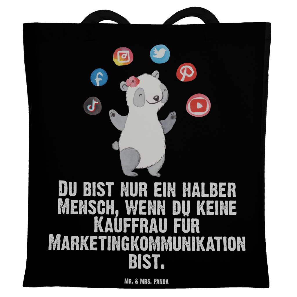 Tragetasche Kauffrau für Marketingkommunikation Herz Beuteltasche, Beutel, Einkaufstasche, Jutebeutel, Stoffbeutel, Tasche, Shopper, Umhängetasche, Strandtasche, Schultertasche, Stofftasche, Tragetasche, Badetasche, Jutetasche, Einkaufstüte, Laptoptasche, Beruf, Ausbildung, Jubiläum, Abschied, Rente, Kollege, Kollegin, Geschenk, Schenken, Arbeitskollege, Mitarbeiter, Firma, Danke, Dankeschön