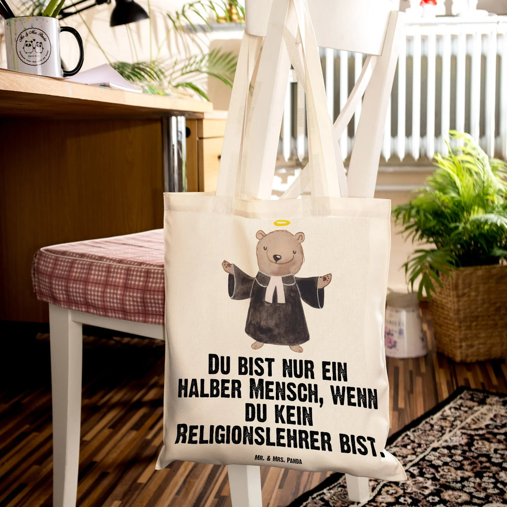 Tragetasche Religionslehrer mit Herz Beuteltasche, Beutel, Einkaufstasche, Jutebeutel, Stoffbeutel, Tasche, Shopper, Umhängetasche, Strandtasche, Schultertasche, Stofftasche, Tragetasche, Badetasche, Jutetasche, Einkaufstüte, Laptoptasche, Beruf, Ausbildung, Jubiläum, Abschied, Rente, Kollege, Kollegin, Geschenk, Schenken, Arbeitskollege, Mitarbeiter, Firma, Danke, Dankeschön, Religionslehrer, Reli Lehrer, Schule, Grundschule