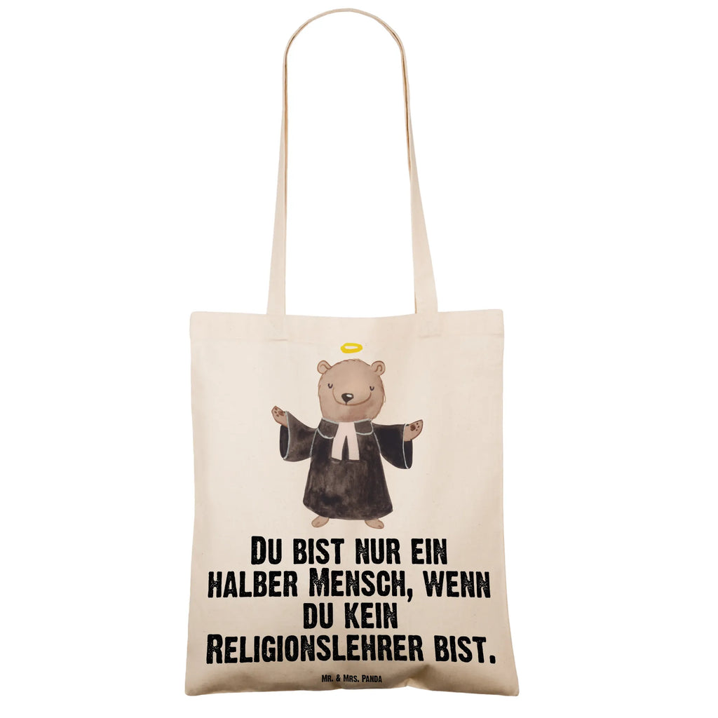 Tragetasche Religionslehrer mit Herz Beuteltasche, Beutel, Einkaufstasche, Jutebeutel, Stoffbeutel, Tasche, Shopper, Umhängetasche, Strandtasche, Schultertasche, Stofftasche, Tragetasche, Badetasche, Jutetasche, Einkaufstüte, Laptoptasche, Beruf, Ausbildung, Jubiläum, Abschied, Rente, Kollege, Kollegin, Geschenk, Schenken, Arbeitskollege, Mitarbeiter, Firma, Danke, Dankeschön, Religionslehrer, Reli Lehrer, Schule, Grundschule