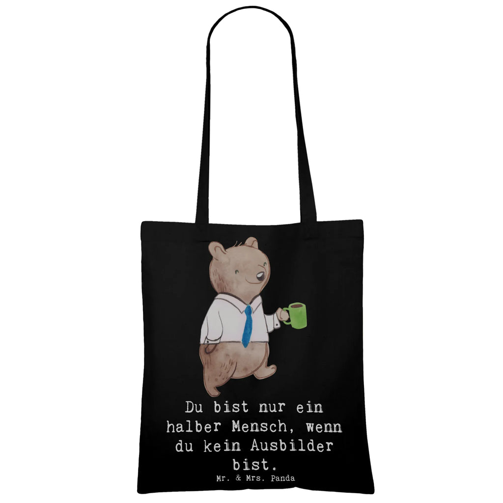 Tragetasche Ausbilder mit Herz Beuteltasche, Beutel, Einkaufstasche, Jutebeutel, Stoffbeutel, Tasche, Shopper, Umhängetasche, Strandtasche, Schultertasche, Stofftasche, Tragetasche, Badetasche, Jutetasche, Einkaufstüte, Laptoptasche, Beruf, Ausbildung, Jubiläum, Abschied, Rente, Kollege, Kollegin, Geschenk, Schenken, Arbeitskollege, Mitarbeiter, Firma, Danke, Dankeschön, Ausbilder, Tutor, Ausbilderprüfung