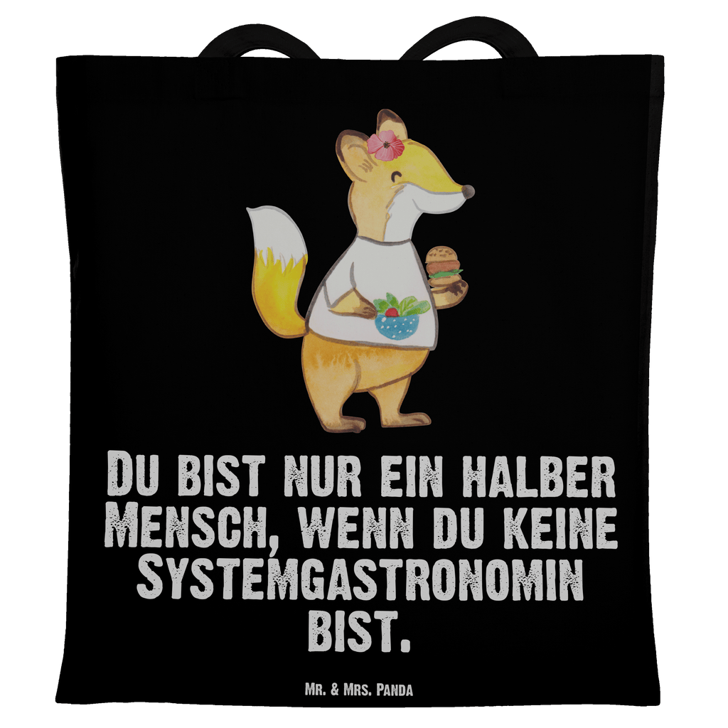 Tragetasche Systemgastronomin mit Herz Beuteltasche, Beutel, Einkaufstasche, Jutebeutel, Stoffbeutel, Tasche, Shopper, Umhängetasche, Strandtasche, Schultertasche, Stofftasche, Tragetasche, Badetasche, Jutetasche, Einkaufstüte, Laptoptasche, Beruf, Ausbildung, Jubiläum, Abschied, Rente, Kollege, Kollegin, Geschenk, Schenken, Arbeitskollege, Mitarbeiter, Firma, Danke, Dankeschön