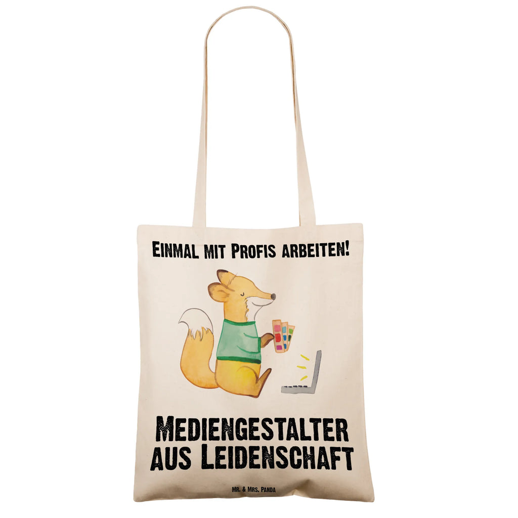 Tragetasche Mediengestalter aus Leidenschaft Beuteltasche, Beutel, Einkaufstasche, Jutebeutel, Stoffbeutel, Tasche, Shopper, Umhängetasche, Strandtasche, Schultertasche, Stofftasche, Tragetasche, Badetasche, Jutetasche, Einkaufstüte, Laptoptasche, Beruf, Ausbildung, Jubiläum, Abschied, Rente, Kollege, Kollegin, Geschenk, Schenken, Arbeitskollege, Mitarbeiter, Firma, Danke, Dankeschön, Grafiker, Designer, Mediengestalter, Grafikdesigner