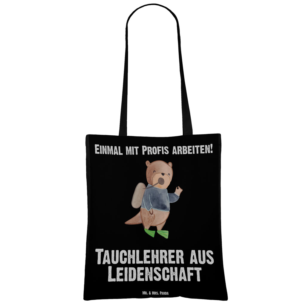 Tragetasche Tauchlehrer aus Leidenschaft Beuteltasche, Beutel, Einkaufstasche, Jutebeutel, Stoffbeutel, Tasche, Shopper, Umhängetasche, Strandtasche, Schultertasche, Stofftasche, Tragetasche, Badetasche, Jutetasche, Einkaufstüte, Laptoptasche, Beruf, Ausbildung, Jubiläum, Abschied, Rente, Kollege, Kollegin, Geschenk, Schenken, Arbeitskollege, Mitarbeiter, Firma, Danke, Dankeschön