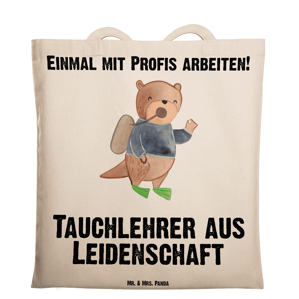 Tragetasche Tauchlehrer aus Leidenschaft Beuteltasche, Beutel, Einkaufstasche, Jutebeutel, Stoffbeutel, Tasche, Shopper, Umhängetasche, Strandtasche, Schultertasche, Stofftasche, Tragetasche, Badetasche, Jutetasche, Einkaufstüte, Laptoptasche, Beruf, Ausbildung, Jubiläum, Abschied, Rente, Kollege, Kollegin, Geschenk, Schenken, Arbeitskollege, Mitarbeiter, Firma, Danke, Dankeschön