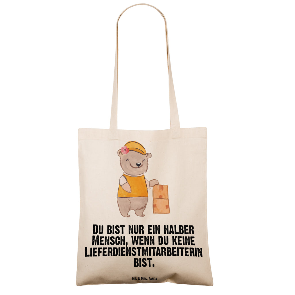 Tragetasche Lieferdienstmitarbeiterin mit Herz Beuteltasche, Beutel, Einkaufstasche, Jutebeutel, Stoffbeutel, Tasche, Shopper, Umhängetasche, Strandtasche, Schultertasche, Stofftasche, Tragetasche, Badetasche, Jutetasche, Einkaufstüte, Laptoptasche, Beruf, Ausbildung, Jubiläum, Abschied, Rente, Kollege, Kollegin, Geschenk, Schenken, Arbeitskollege, Mitarbeiter, Firma, Danke, Dankeschön, Lieferdienstmitarbeiterin, Pizzabäckerin, Pizzabotin, Pizzabringdienst, Lieferbringdienst