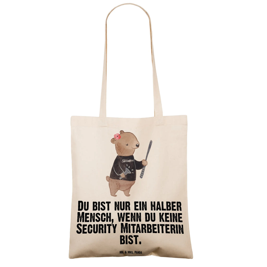 Tragetasche Security Mitarbeiterin mit Herz Beuteltasche, Beutel, Einkaufstasche, Jutebeutel, Stoffbeutel, Tasche, Shopper, Umhängetasche, Strandtasche, Schultertasche, Stofftasche, Tragetasche, Badetasche, Jutetasche, Einkaufstüte, Laptoptasche, Beruf, Ausbildung, Jubiläum, Abschied, Rente, Kollege, Kollegin, Geschenk, Schenken, Arbeitskollege, Mitarbeiter, Firma, Danke, Dankeschön