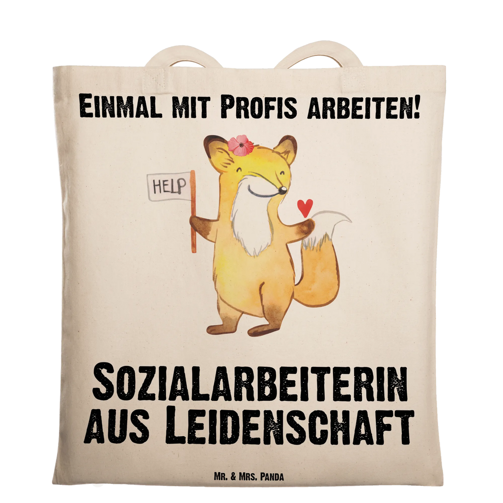 Tragetasche Sozialarbeiterin aus Leidenschaft Beuteltasche, Beutel, Einkaufstasche, Jutebeutel, Stoffbeutel, Tasche, Shopper, Umhängetasche, Strandtasche, Schultertasche, Stofftasche, Tragetasche, Badetasche, Jutetasche, Einkaufstüte, Laptoptasche, Beruf, Ausbildung, Jubiläum, Abschied, Rente, Kollege, Kollegin, Geschenk, Schenken, Arbeitskollege, Mitarbeiter, Firma, Danke, Dankeschön