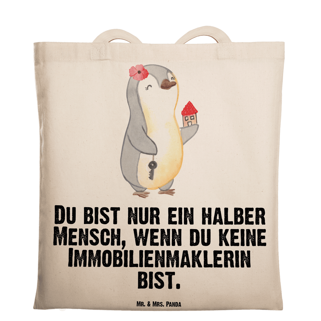 Tragetasche Immobilienmaklerin mit Herz Beuteltasche, Beutel, Einkaufstasche, Jutebeutel, Stoffbeutel, Tasche, Shopper, Umhängetasche, Strandtasche, Schultertasche, Stofftasche, Tragetasche, Badetasche, Jutetasche, Einkaufstüte, Laptoptasche, Beruf, Ausbildung, Jubiläum, Abschied, Rente, Kollege, Kollegin, Geschenk, Schenken, Arbeitskollege, Mitarbeiter, Firma, Danke, Dankeschön, Immobilienmaklerin, Immobilienhändlerin, Immobilienkauffrau, Immobilienbüro