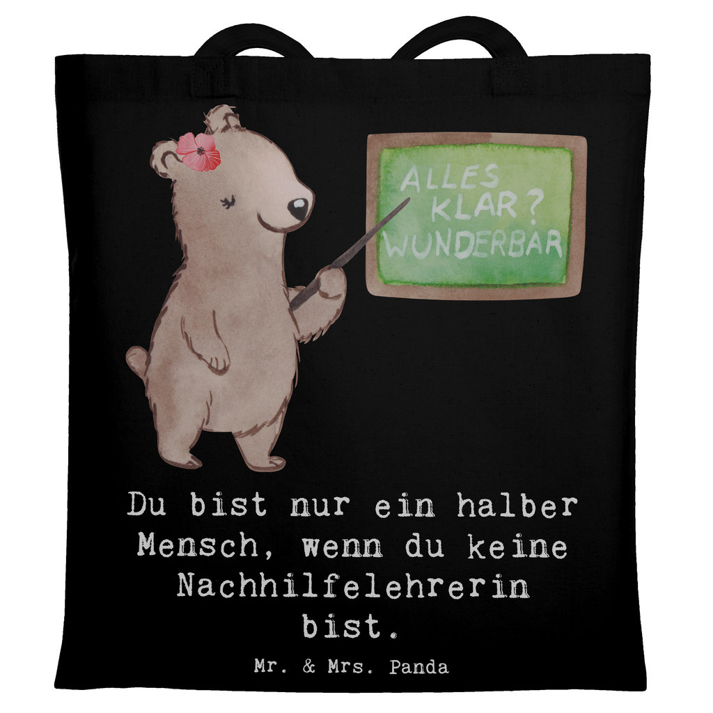 Tragetasche Nachhilfelehrerin mit Herz Beuteltasche, Beutel, Einkaufstasche, Jutebeutel, Stoffbeutel, Tasche, Shopper, Umhängetasche, Strandtasche, Schultertasche, Stofftasche, Tragetasche, Badetasche, Jutetasche, Einkaufstüte, Laptoptasche, Beruf, Ausbildung, Jubiläum, Abschied, Rente, Kollege, Kollegin, Geschenk, Schenken, Arbeitskollege, Mitarbeiter, Firma, Danke, Dankeschön, Nachhilfelehrerin, Nachhilfeschule, Nachhilfeunterricht