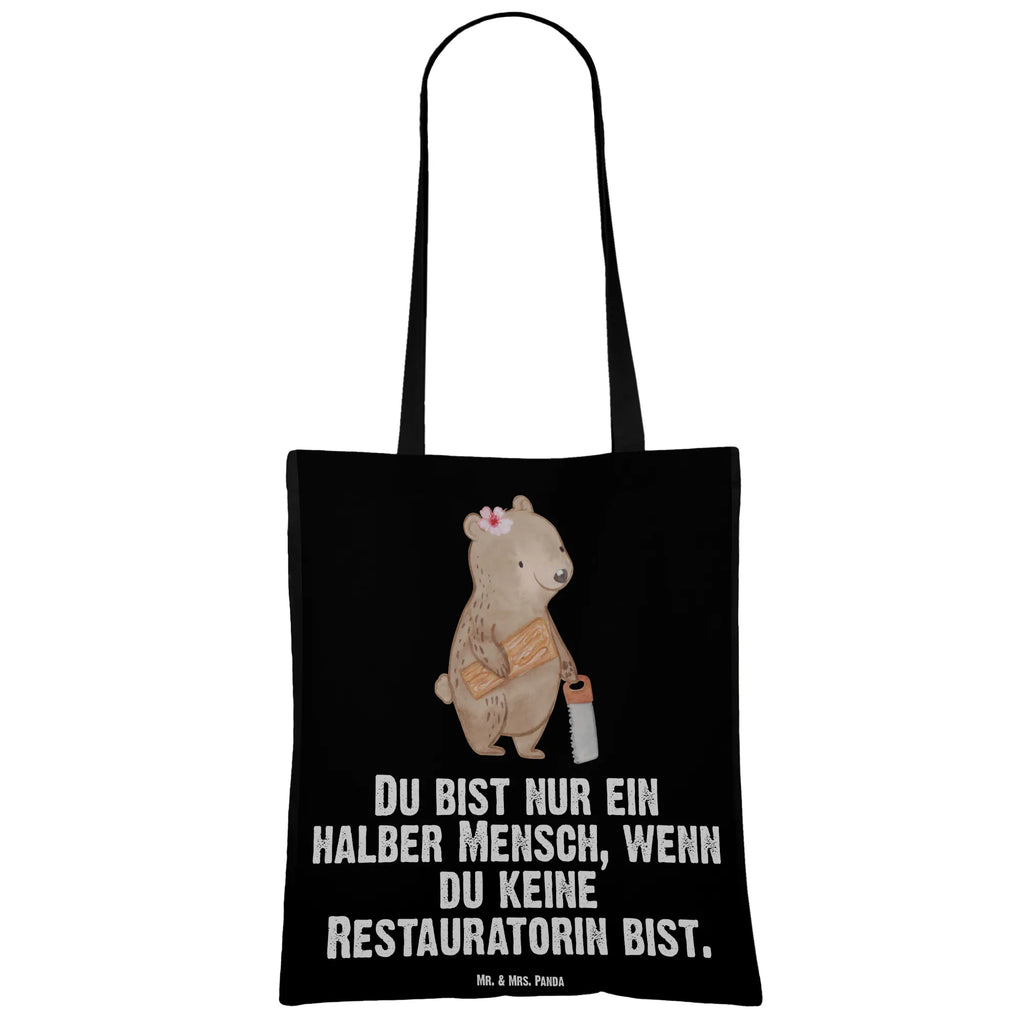 Tragetasche Restauratorin mit Herz Beuteltasche, Beutel, Einkaufstasche, Jutebeutel, Stoffbeutel, Tasche, Shopper, Umhängetasche, Strandtasche, Schultertasche, Stofftasche, Tragetasche, Badetasche, Jutetasche, Einkaufstüte, Laptoptasche, Beruf, Ausbildung, Jubiläum, Abschied, Rente, Kollege, Kollegin, Geschenk, Schenken, Arbeitskollege, Mitarbeiter, Firma, Danke, Dankeschön