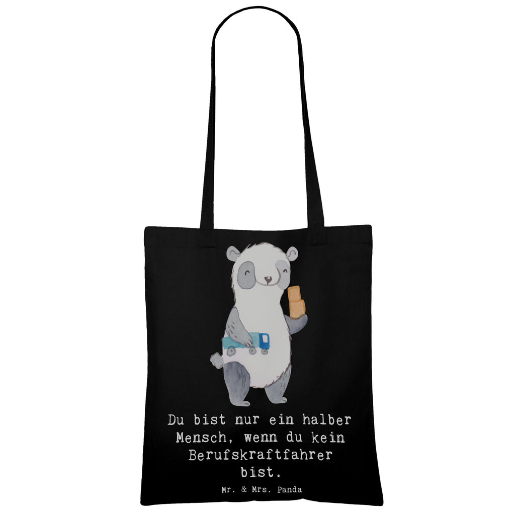 Tragetasche Berufskraftfahrer mit Herz Beuteltasche, Beutel, Einkaufstasche, Jutebeutel, Stoffbeutel, Tasche, Shopper, Umhängetasche, Strandtasche, Schultertasche, Stofftasche, Tragetasche, Badetasche, Jutetasche, Einkaufstüte, Laptoptasche, Beruf, Ausbildung, Jubiläum, Abschied, Rente, Kollege, Kollegin, Geschenk, Schenken, Arbeitskollege, Mitarbeiter, Firma, Danke, Dankeschön