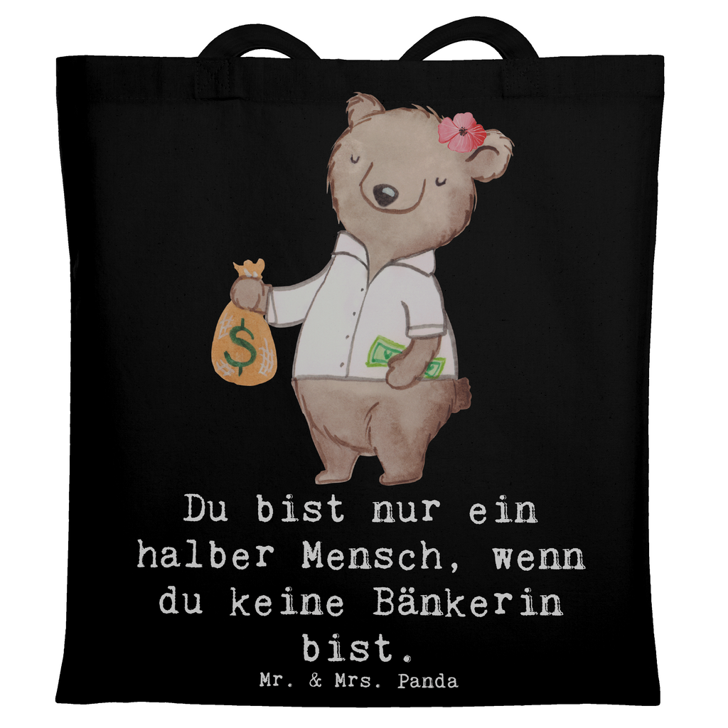 Tragetasche Bänkerin mit Herz Beuteltasche, Beutel, Einkaufstasche, Jutebeutel, Stoffbeutel, Tasche, Shopper, Umhängetasche, Strandtasche, Schultertasche, Stofftasche, Tragetasche, Badetasche, Jutetasche, Einkaufstüte, Laptoptasche, Beruf, Ausbildung, Jubiläum, Abschied, Rente, Kollege, Kollegin, Geschenk, Schenken, Arbeitskollege, Mitarbeiter, Firma, Danke, Dankeschön, Bänkerin, Bankfachfrau, Bankangestellte, Bankberaterin