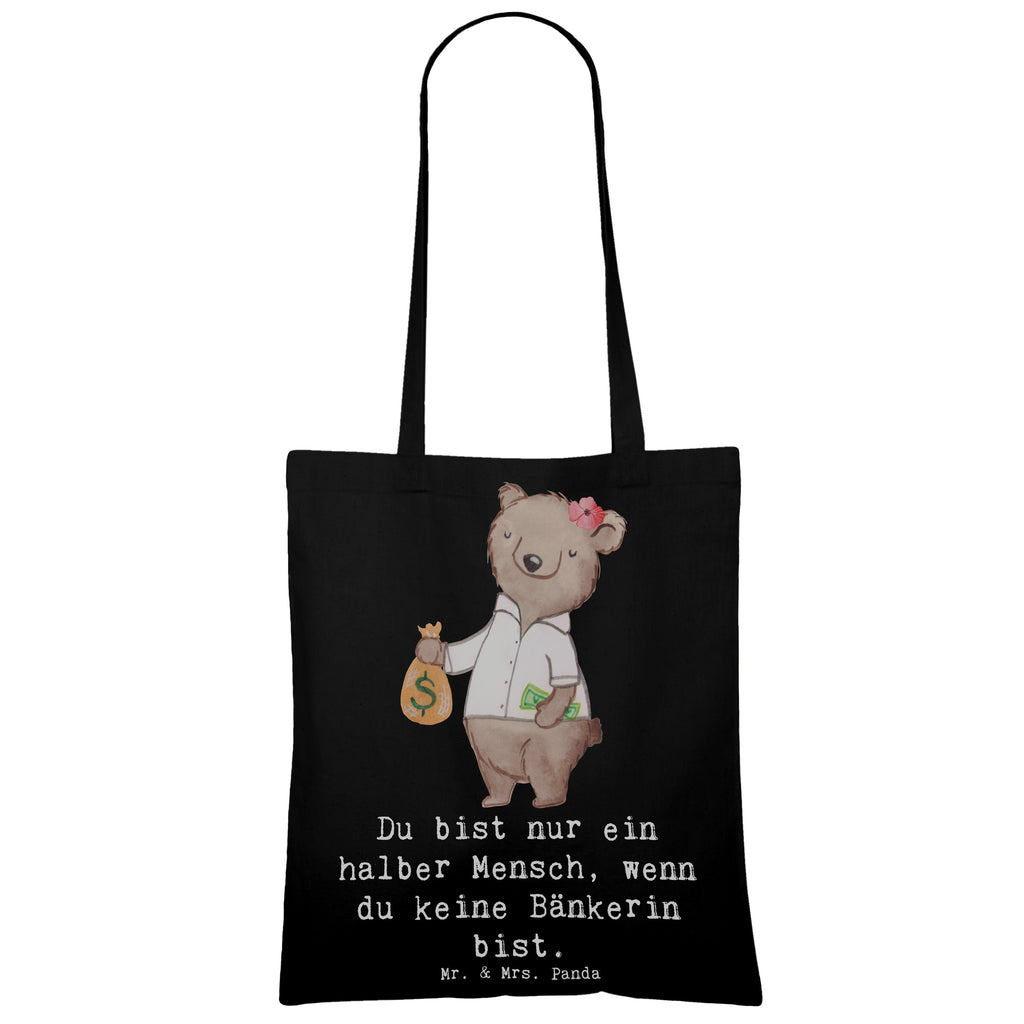 Tragetasche Bänkerin mit Herz Beuteltasche, Beutel, Einkaufstasche, Jutebeutel, Stoffbeutel, Tasche, Shopper, Umhängetasche, Strandtasche, Schultertasche, Stofftasche, Tragetasche, Badetasche, Jutetasche, Einkaufstüte, Laptoptasche, Beruf, Ausbildung, Jubiläum, Abschied, Rente, Kollege, Kollegin, Geschenk, Schenken, Arbeitskollege, Mitarbeiter, Firma, Danke, Dankeschön, Bänkerin, Bankfachfrau, Bankangestellte, Bankberaterin