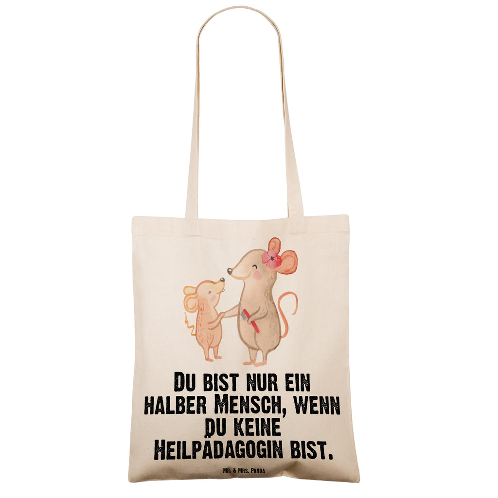 Tragetasche Heilpädagogin mit Herz Beuteltasche, Beutel, Einkaufstasche, Jutebeutel, Stoffbeutel, Tasche, Shopper, Umhängetasche, Strandtasche, Schultertasche, Stofftasche, Tragetasche, Badetasche, Jutetasche, Einkaufstüte, Laptoptasche, Beruf, Ausbildung, Jubiläum, Abschied, Rente, Kollege, Kollegin, Geschenk, Schenken, Arbeitskollege, Mitarbeiter, Firma, Danke, Dankeschön, Heilpädagogin, Heilpädagogik, Studium